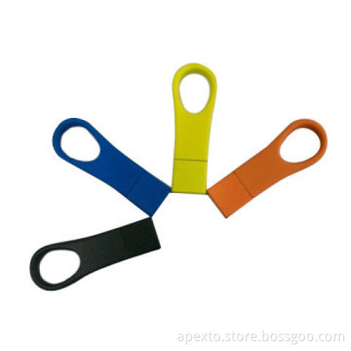 Keyring USB Flash Drive with 2GB or 4GB Capacity, Supports Custom Logo Printing and Data Preloading